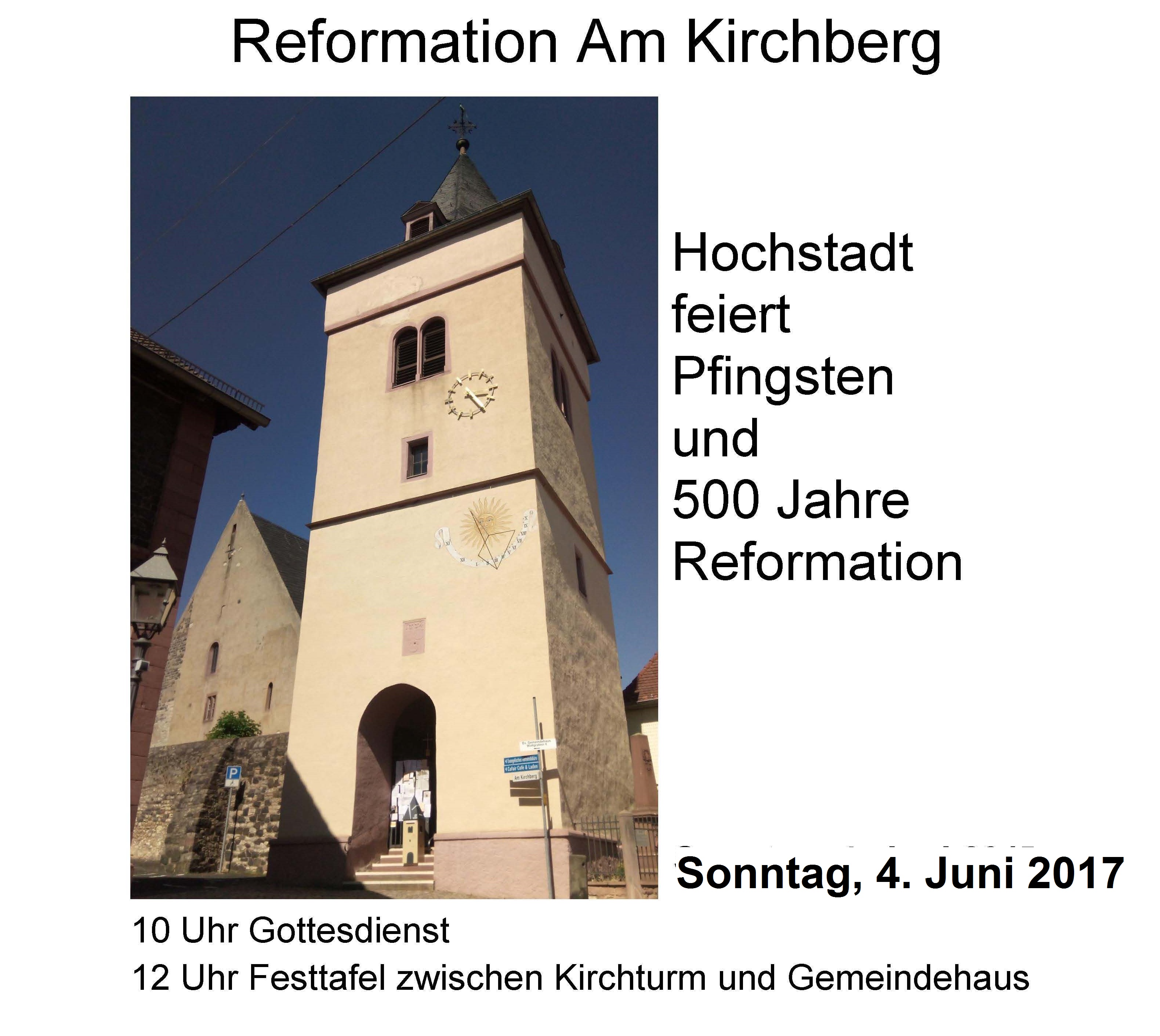 Reformation Am Kirchberg Plakat RMab