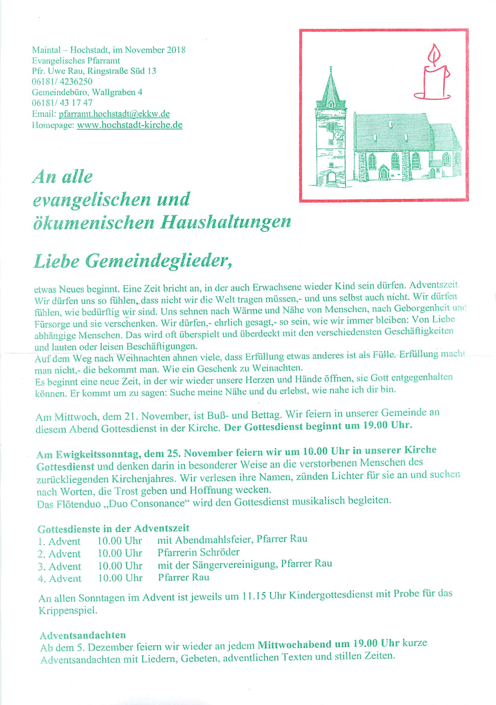 Gemeindebrief Advent 2018 Seite 1 1
