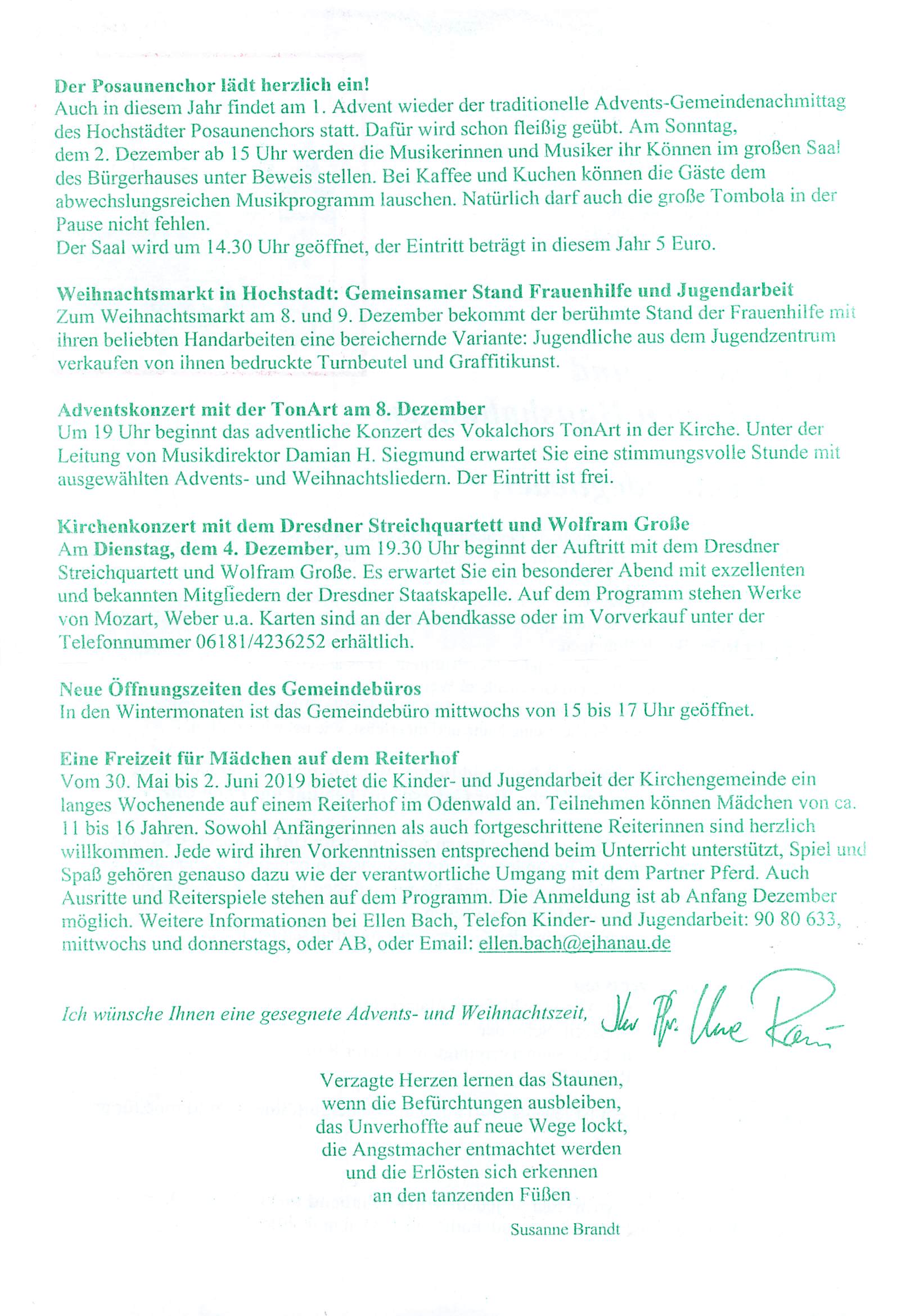 Gemeindebrief Advent 2018 Seite 1 2