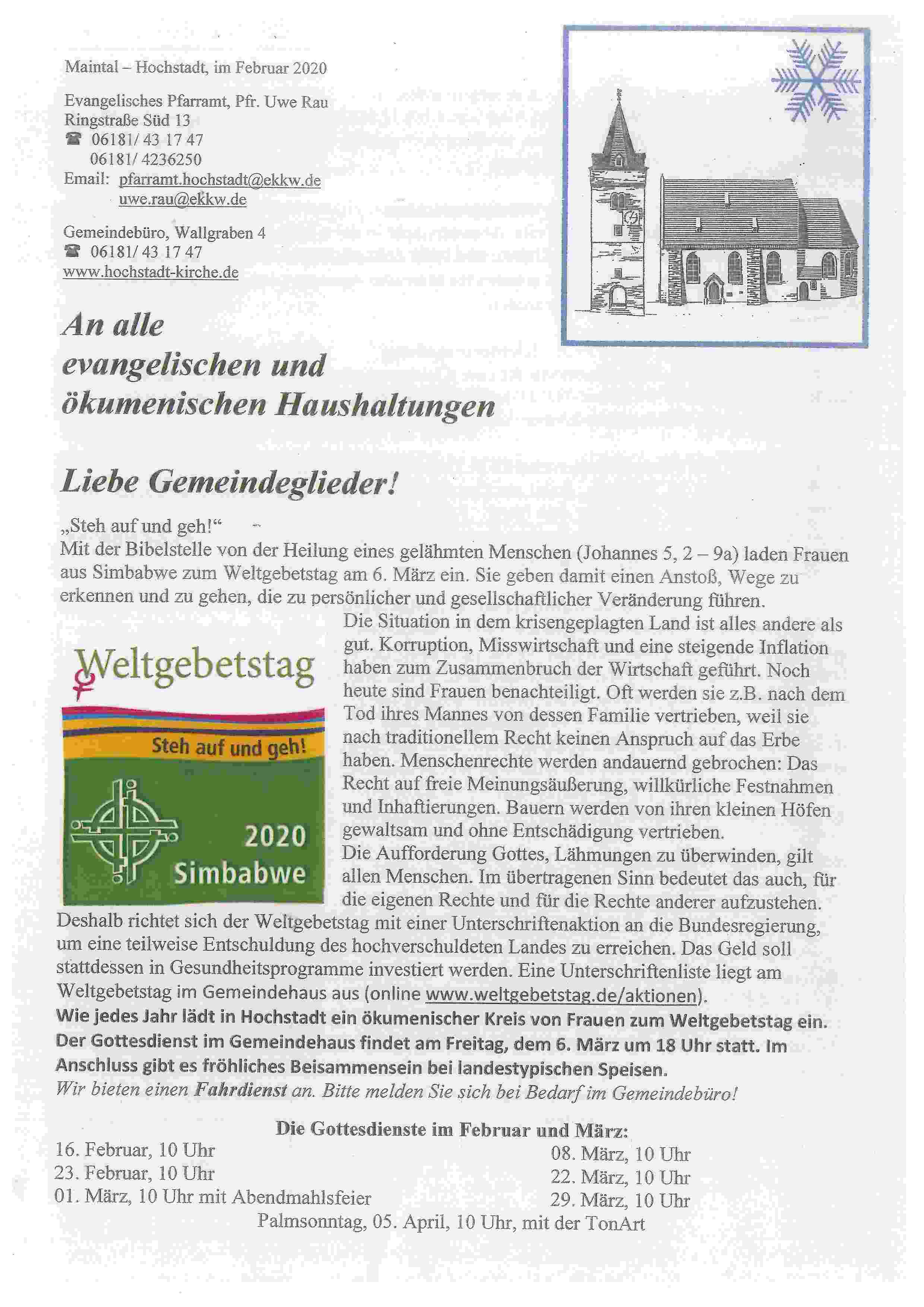 Gemeindebrief Februar 2020 2 Seite 1