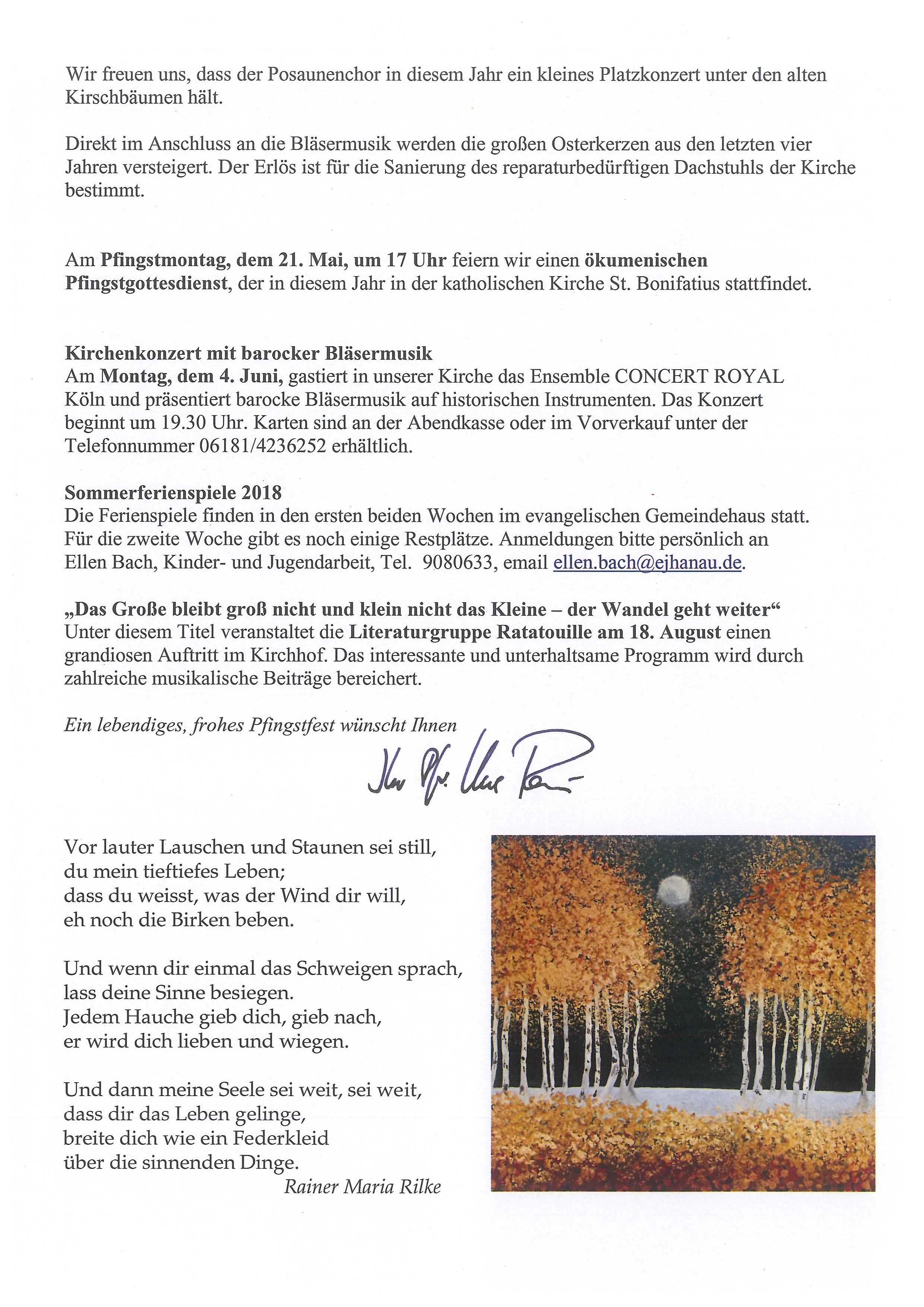 Gemeindebrief Pfingsten 2018 Seite 2