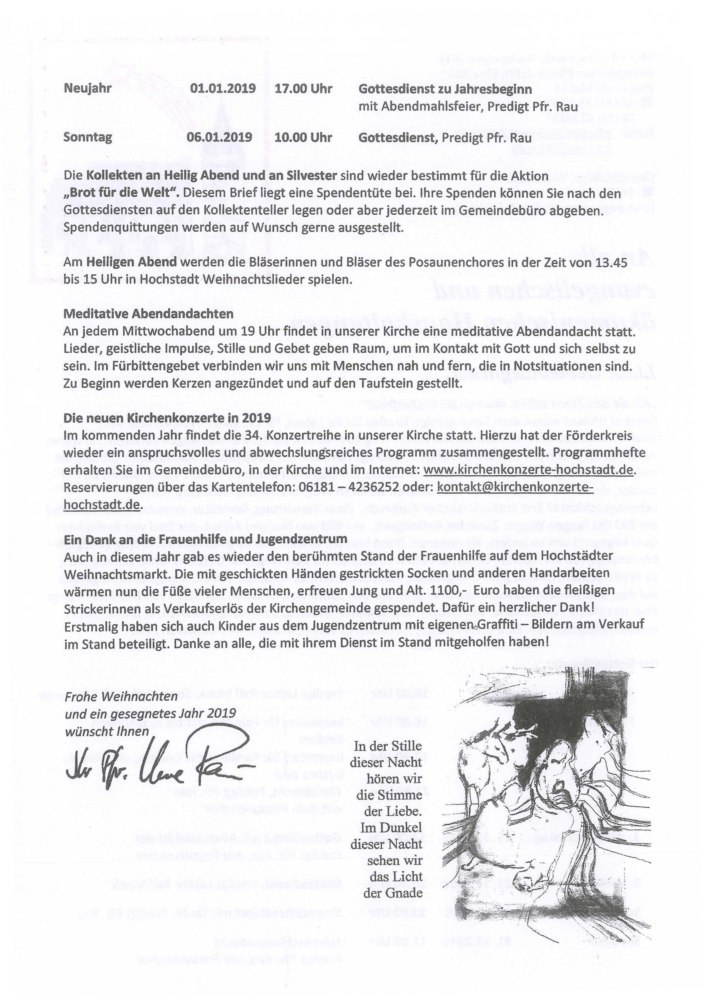 Gemeinebrief Weihnachten 2018 Seite 2